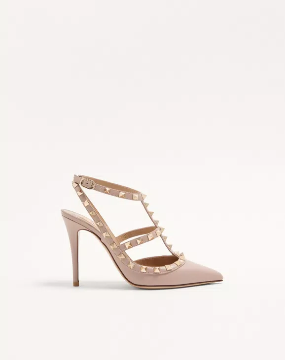 Valentino Rockstud Ankle Strap Pump 100 Mm - Image 1
